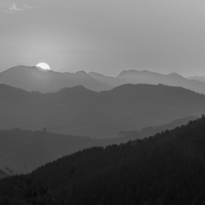 AMANECER DESDE EL MONTE OIZ